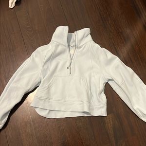 Lululemon scuba hoodie in light blue. Decent condition.